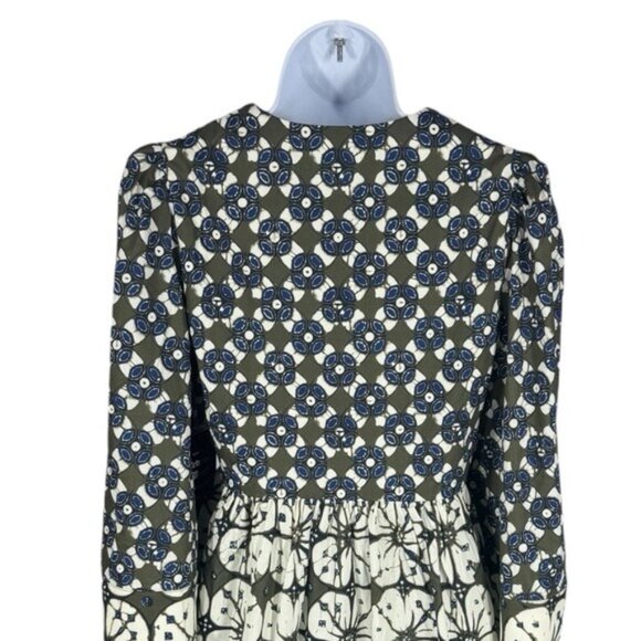 Tuckernuck Izzie Mini Dress Batik Medallion Print Bell Sleeve NWT Size M - Picture 9 of 12